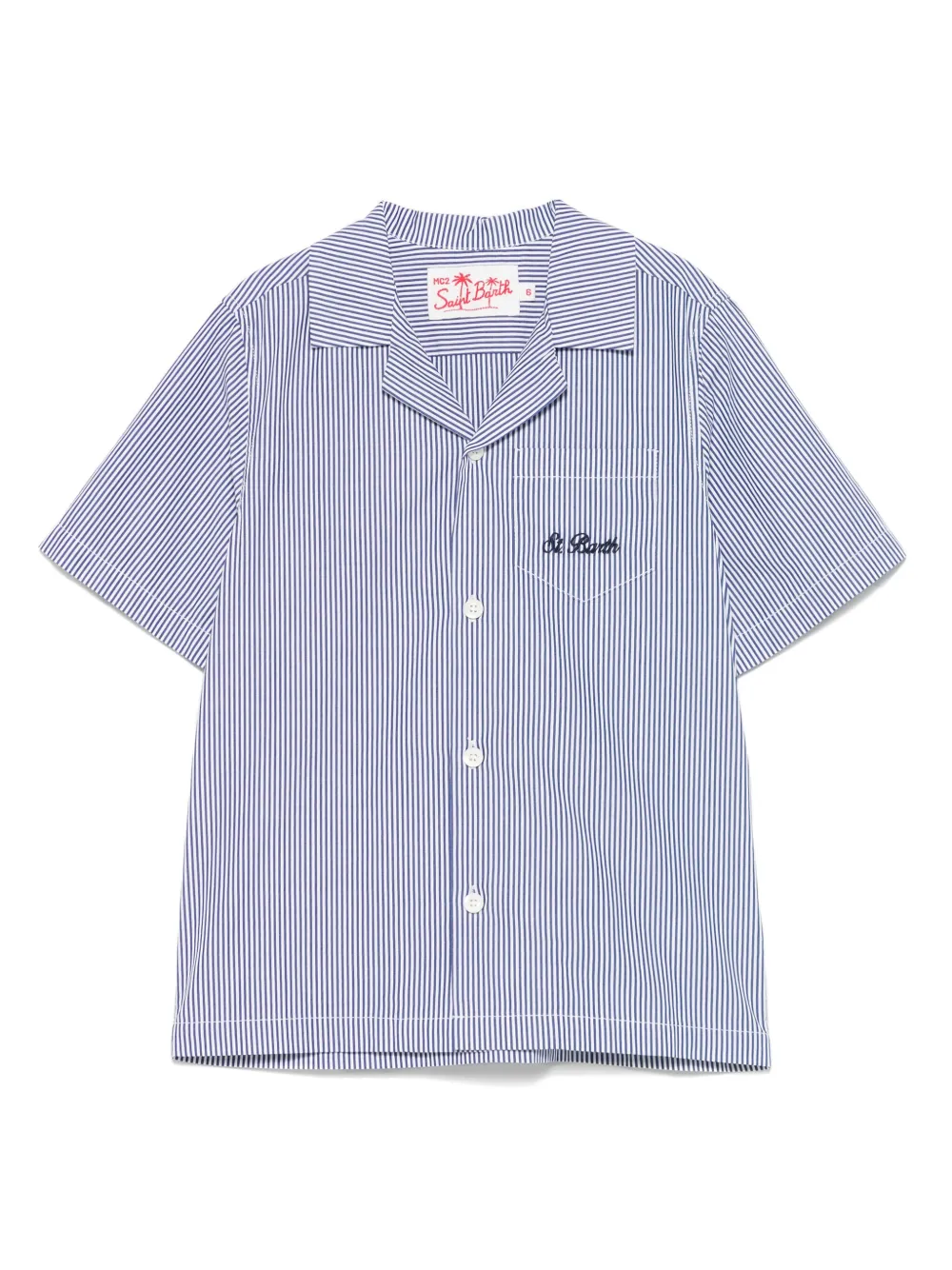 MC2 Saint Barth Kids Kalea shirt Blauw