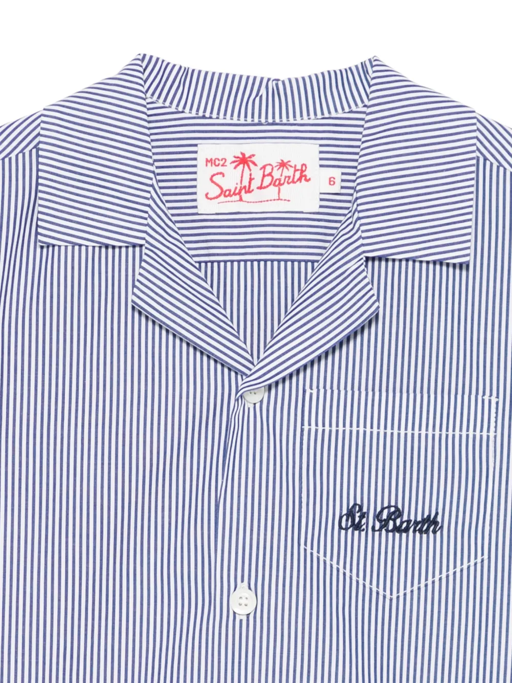 MC2 Saint Barth Kids Kalea shirt Blauw