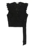 suncoo broderie-anglaise trousers set (set of two) - Black