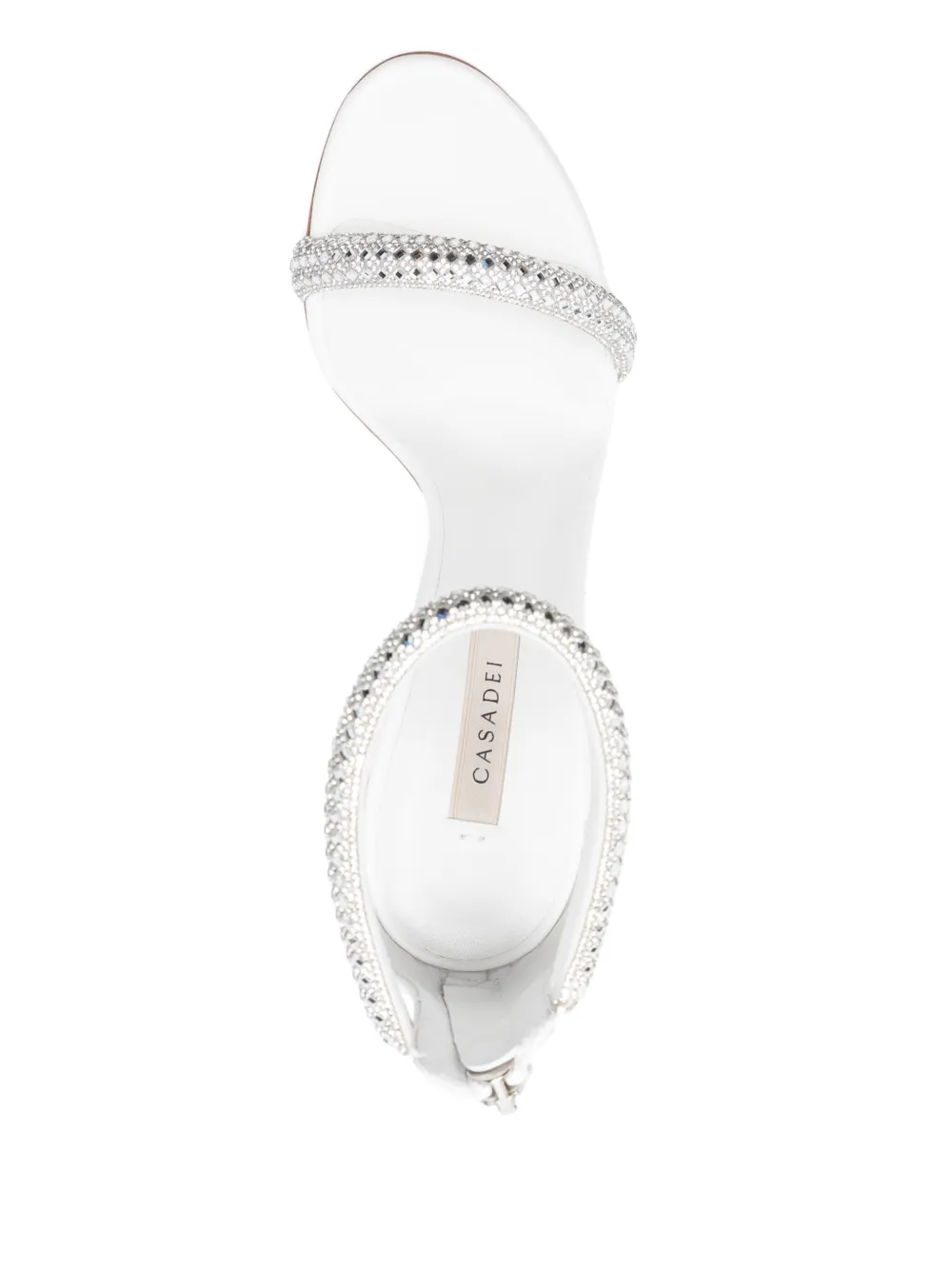 Casadei 100mm Julia sandals White