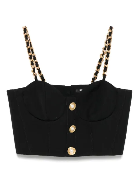 Balmain chain link-straps top