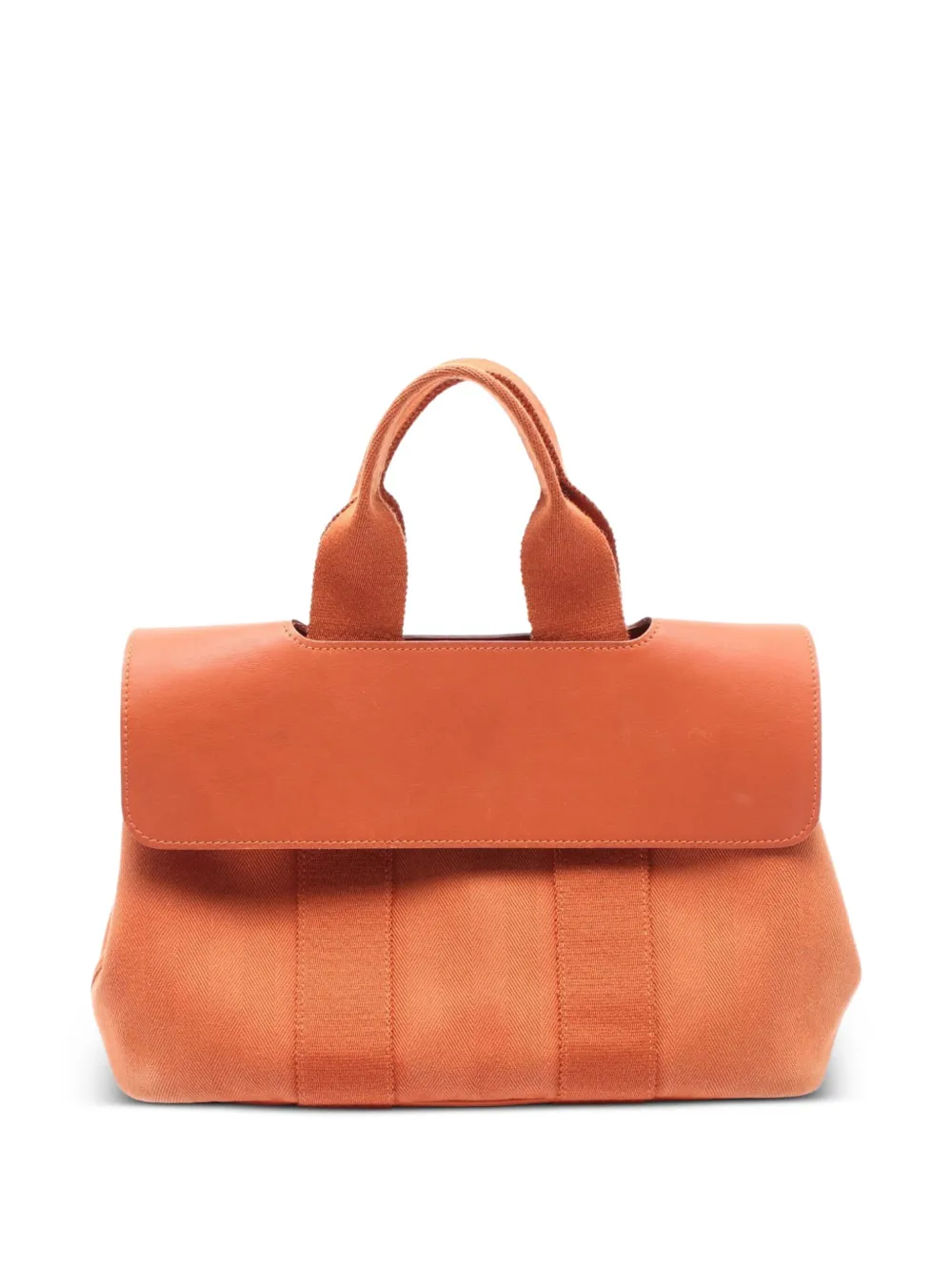 Hermès Pre-Owned 2000s トワル バルパライソ PM ハンドバッグ - オレンジ Hermès Pre-Owned 2000s トワル バルパライソ PM ハンドバッグ - オレンジ
