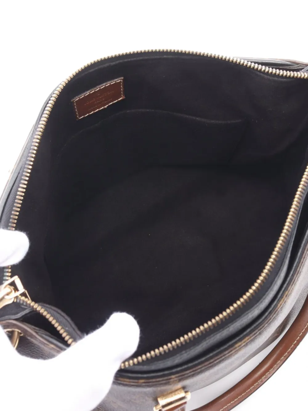 Pre-owned Louis Vuitton 2014 Pallas Two-way Handbag In Brown