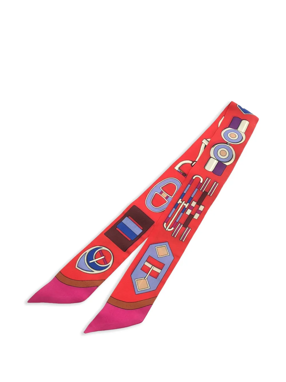 Hermès Pre-Owned 2000s Festival Des Amazones bandeau scarf | Red | Image 1