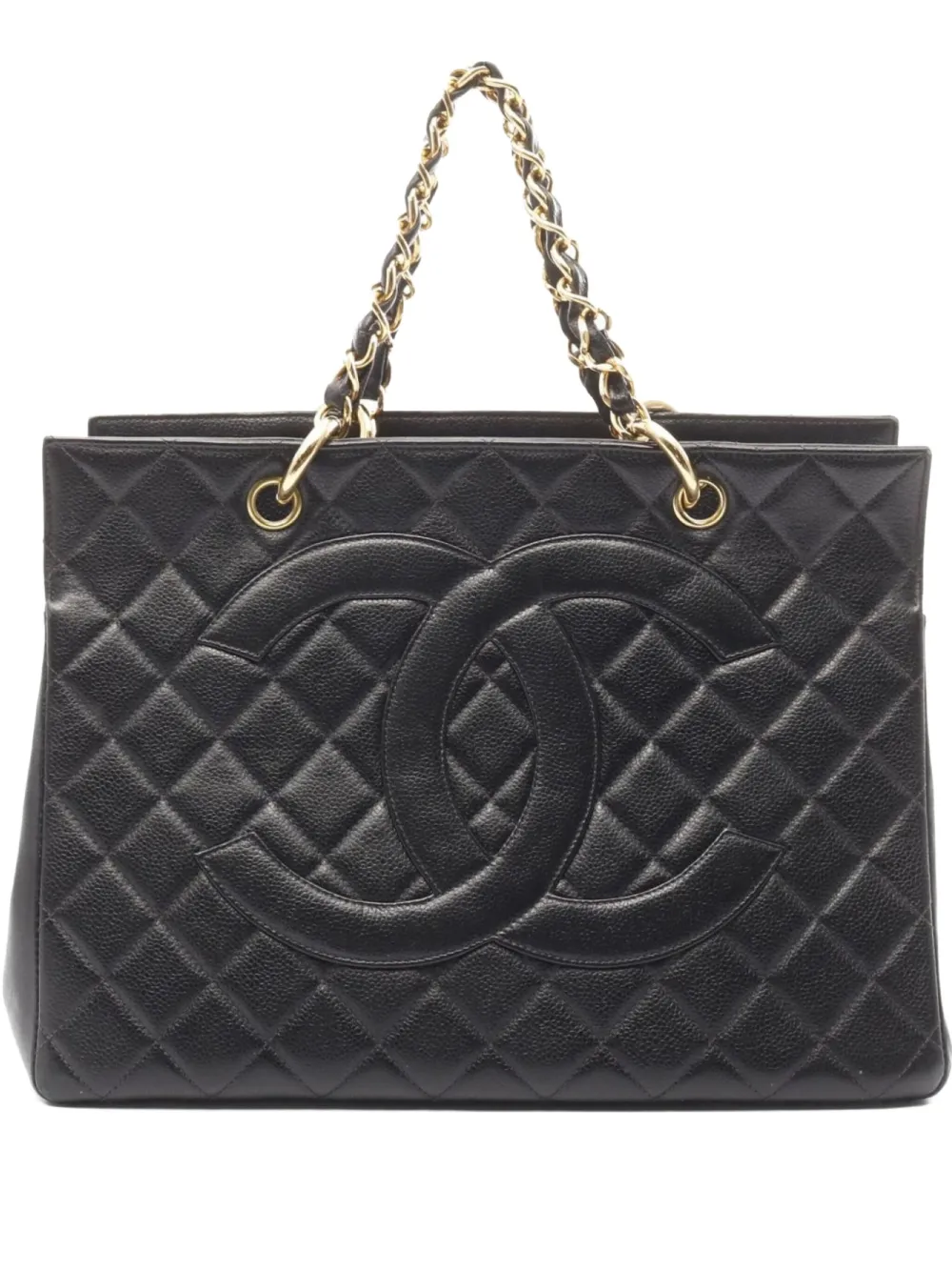 CHANEL Pre-Owned 1996-1997 マテラッセ ハンドバッグ - ブラック CHANEL Pre-Owned 1996-1997 マテラッセ ハンドバッグ - ブラック