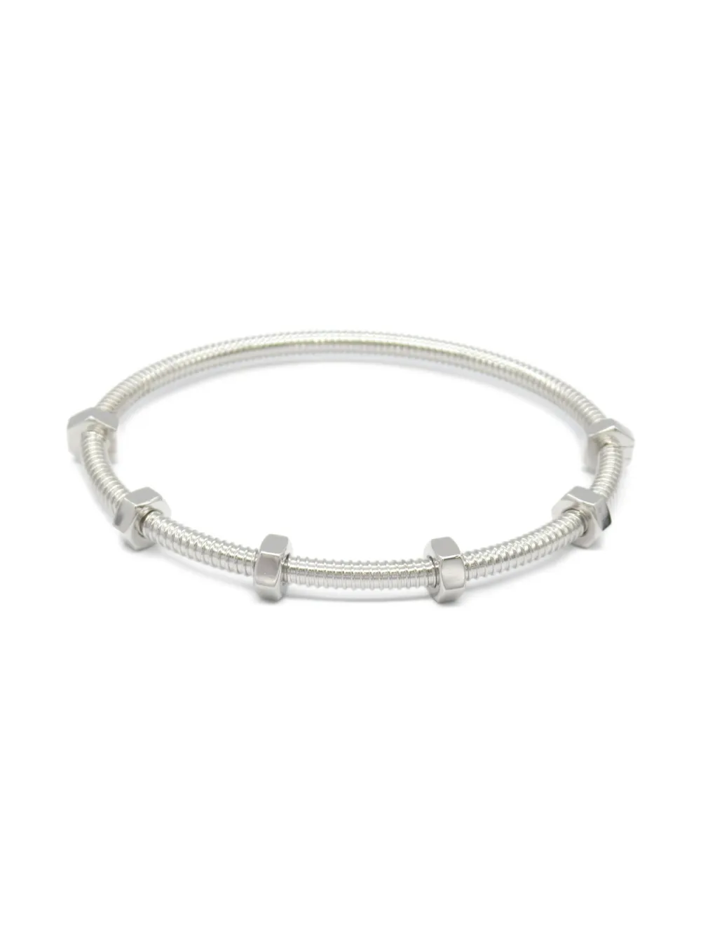 Cartier 2010s 18K white gold Écrou de Cartier bracelet - シルバートーン Cartier 2010s 18K white gold Écrou de Cartier bracelet - シルバートーン