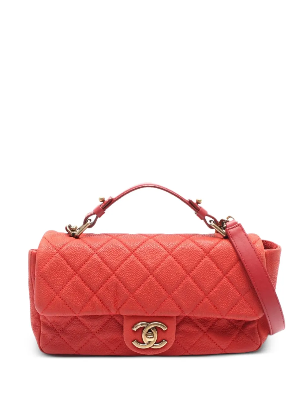 CHANEL Pre-Owned 2012-2013 マテラッセ ショルダーバッグ - レッド CHANEL Pre-Owned 2012-2013 マテラッセ ショルダーバッグ - レッド