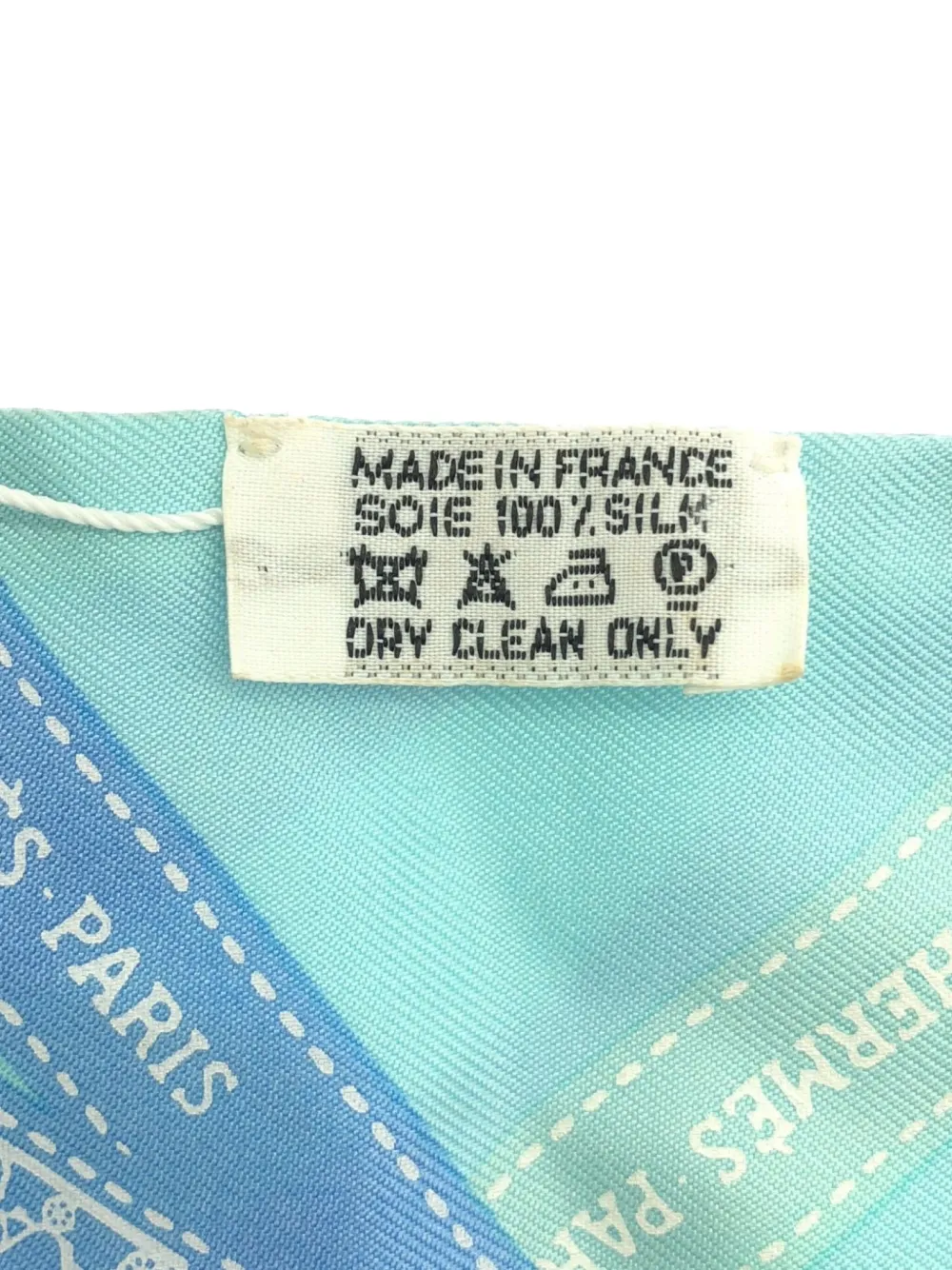 Pre-owned Hermes 2000s Twilly Scarf In Blue
