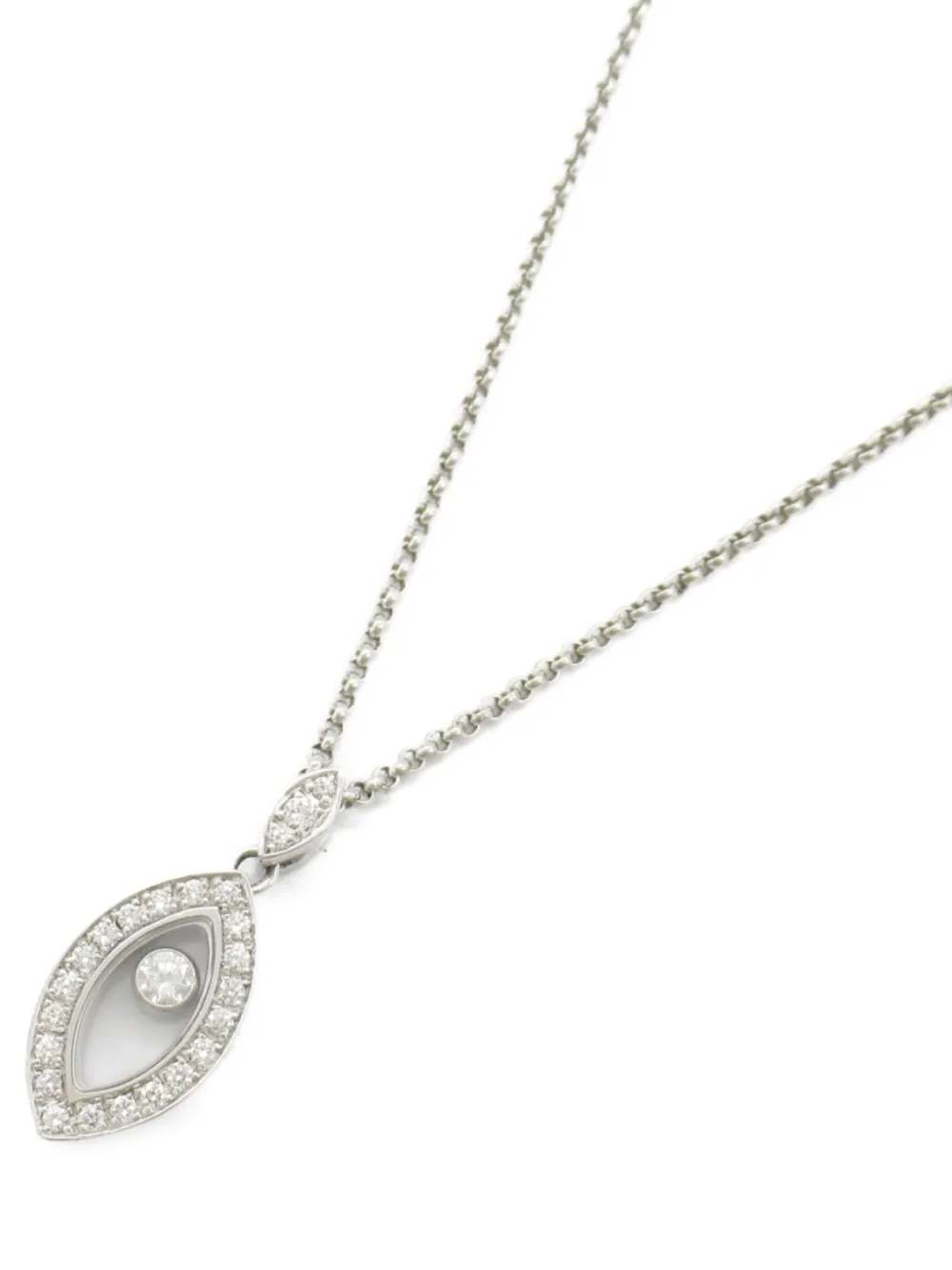 Chopard Pre-Owned 2010s 18kt white gold diamond pendant necklace | Pre-Owned | Image 2
