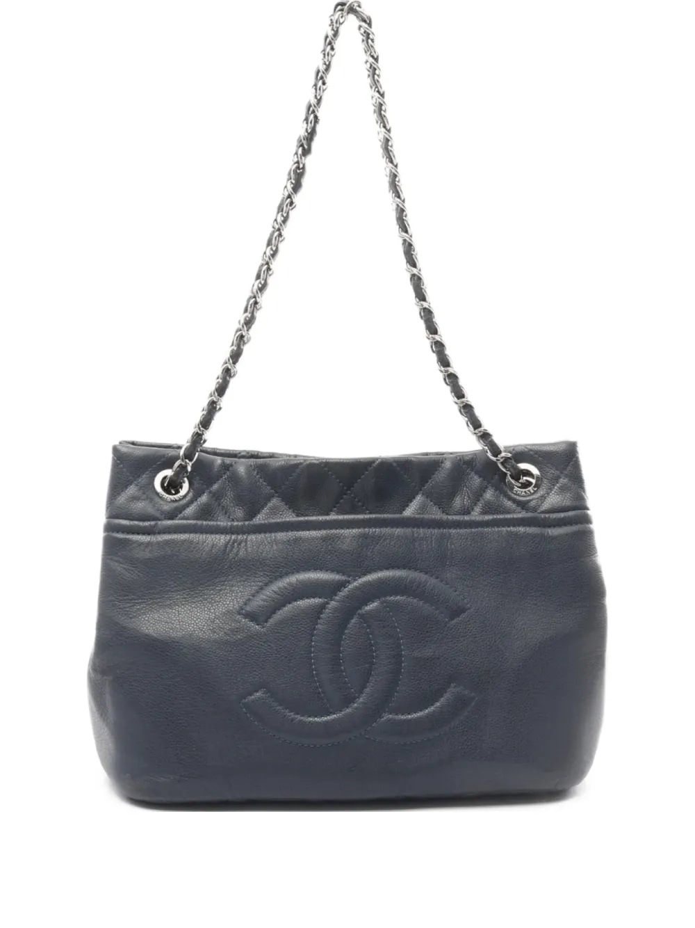 CHANEL Pre-Owned 2010~2011 Metalassé Coco Mark tote bag | Blue | Image 1