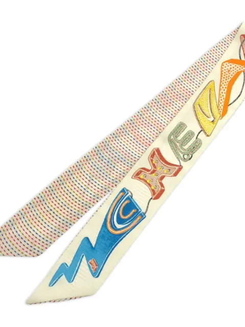Hermès Pre-Owned 2000s Chevaloscope Pointille bandeau scarf
