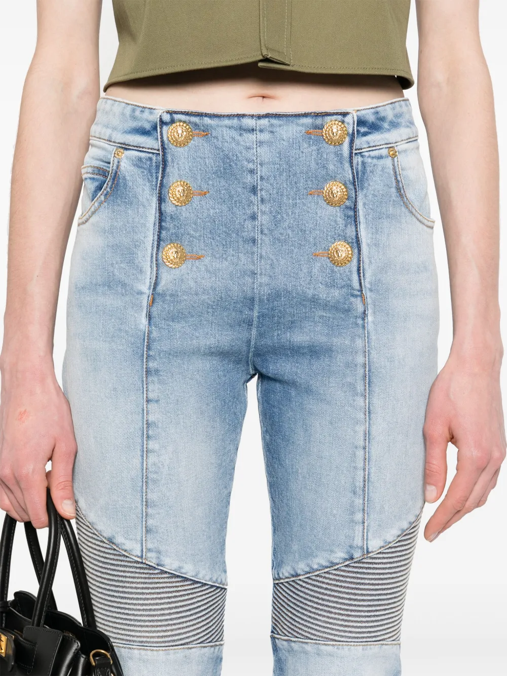 Balmain Jeans met vlakken Blauw