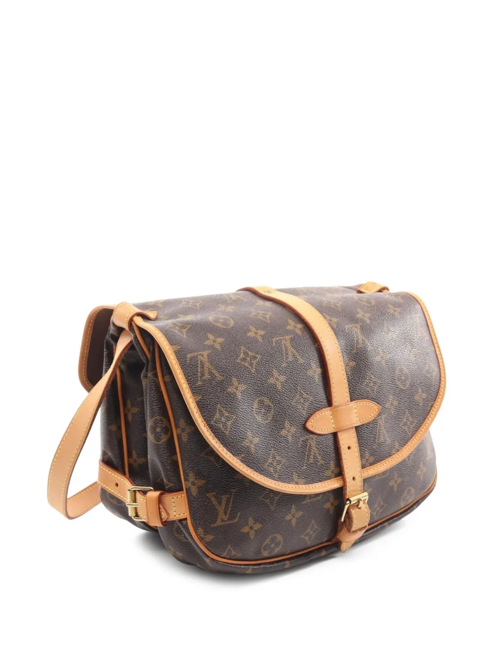 Pre-owned Louis Vuitton 2008 Saumur 30 Shoulder Bag In Brown
