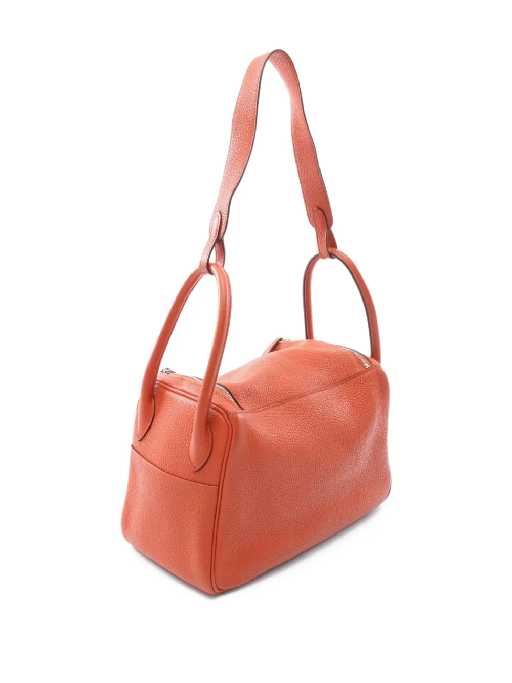 Pre-owned Hermes 2016 Lindy 26 Shoulder Bag In 橘色