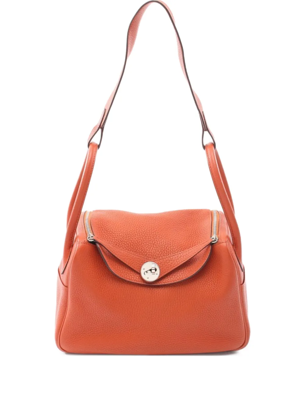 Hermès Pre-Owned 2016 リンディ 26 ショルダーバッグ - オレンジ Hermès Pre-Owned 2016 リンディ 26 ショルダーバッグ - オレンジ