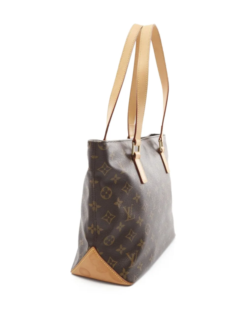 Pre-owned Louis Vuitton 2005 Cabas Piano Tote Bag In Brown