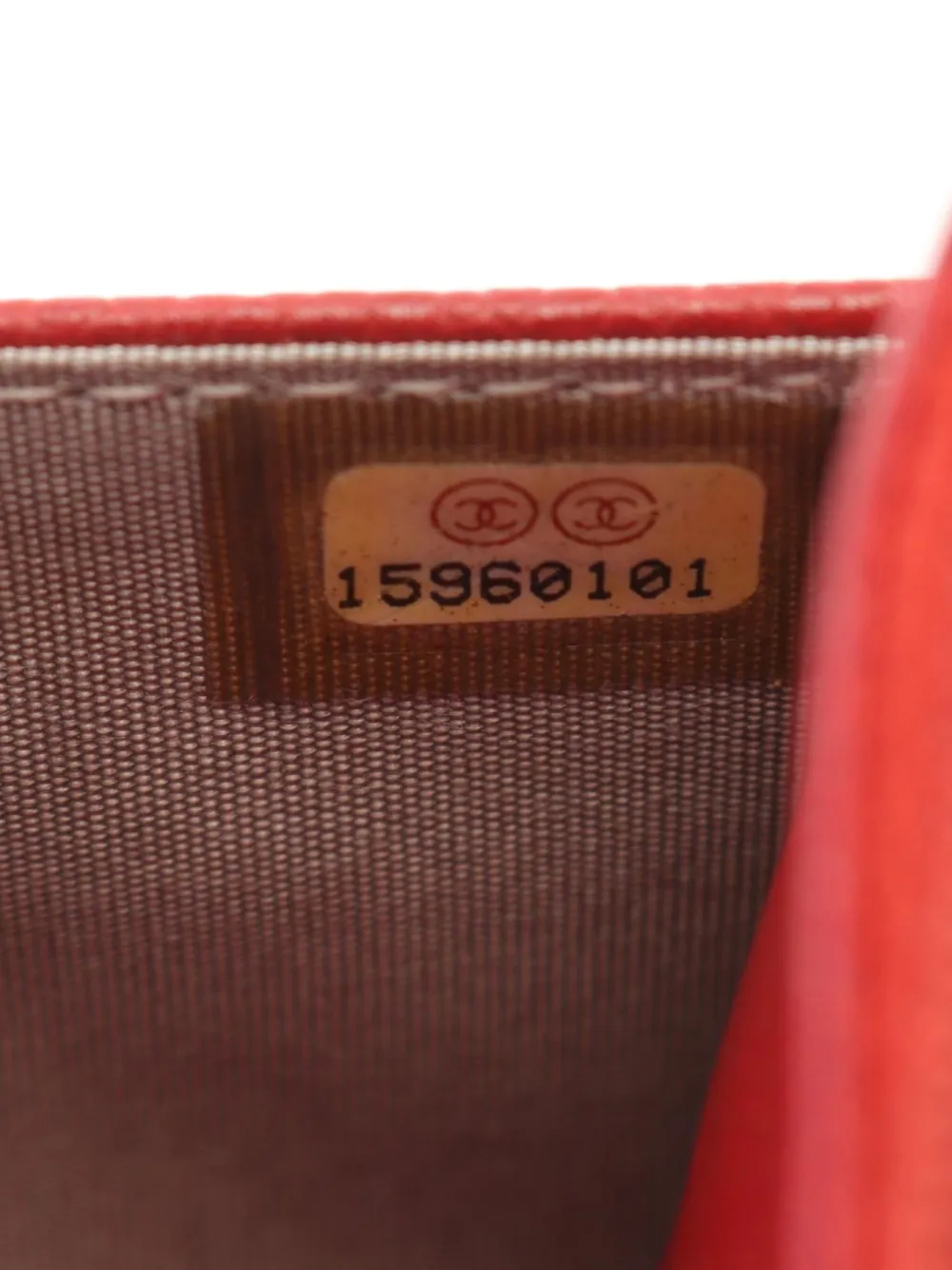 Pre-owned Chanel 2011 Interlocking C Clutch Bag In 红色