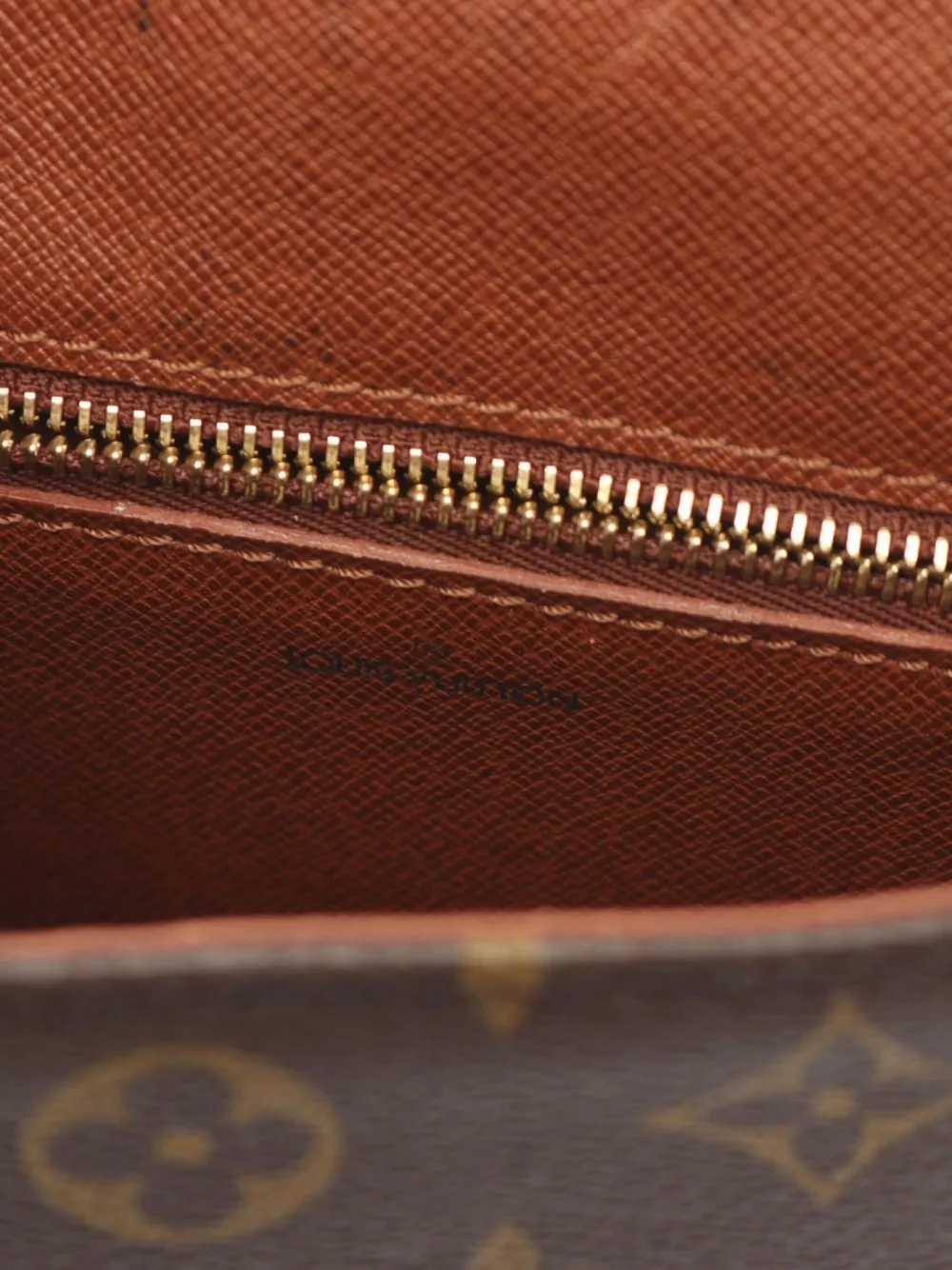 Pre-owned Louis Vuitton 1990 Sun Crew Pm Shoulder Bag In Brown