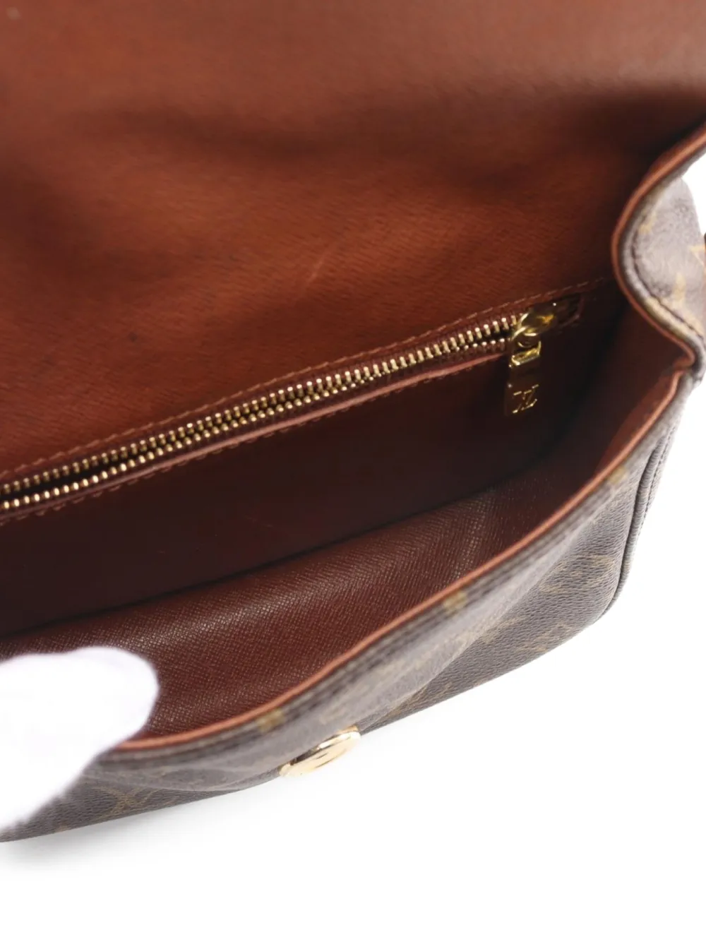 Pre-owned Louis Vuitton 1990 Sun Crew Pm Shoulder Bag In Brown