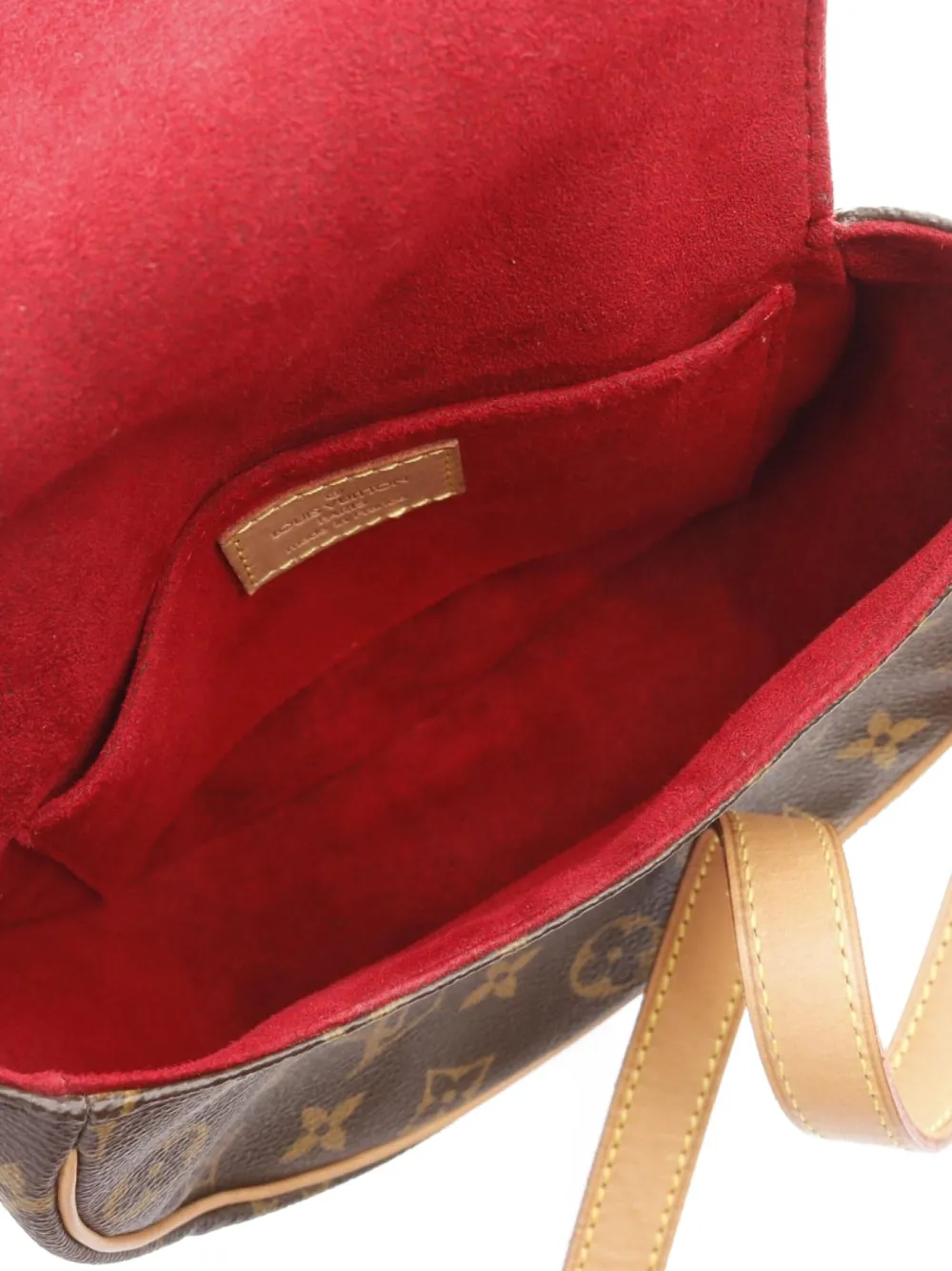 Pre-owned Louis Vuitton 2004 Tambourine Monogram Shoulder Bag In Brown