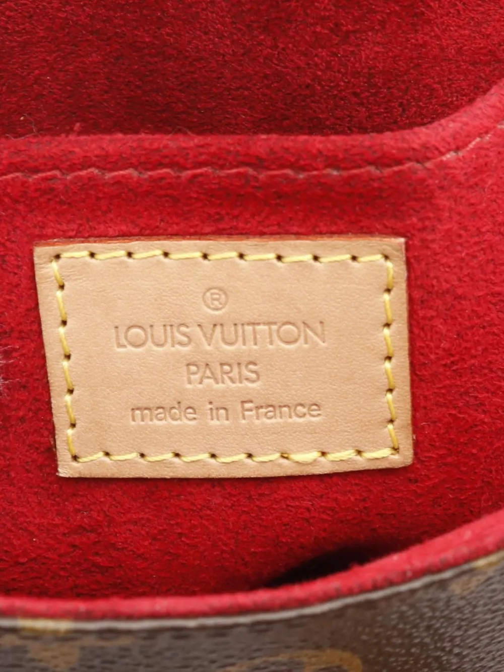 Pre-owned Louis Vuitton 2004 Tambourine Monogram Shoulder Bag In Brown