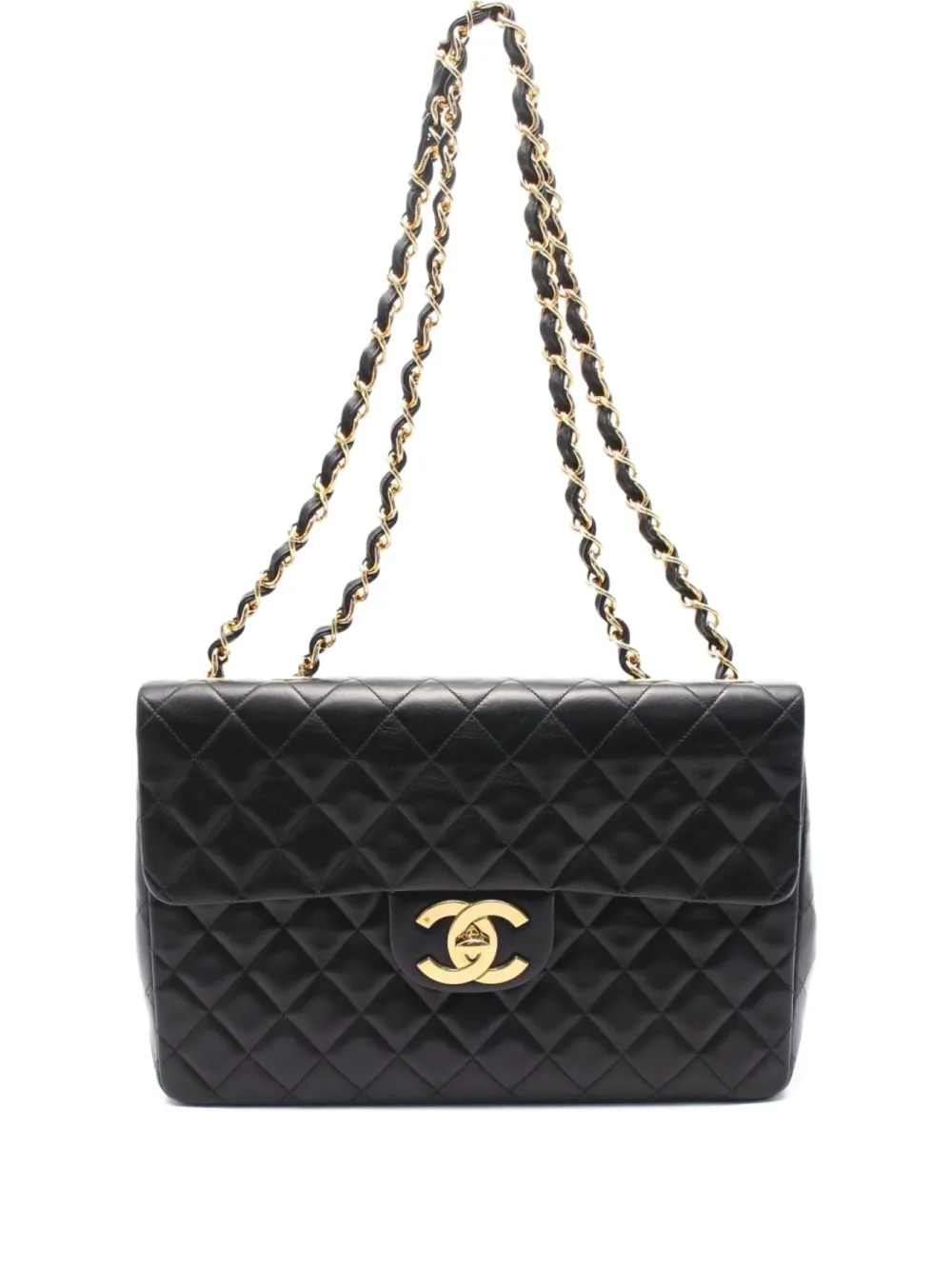 CHANEL Pre-Owned 1994-1996 クラシック フラップ ショルダーバッグ - ブラック CHANEL Pre-Owned 1994-1996 クラシック フラップ ショルダーバッグ - ブラック