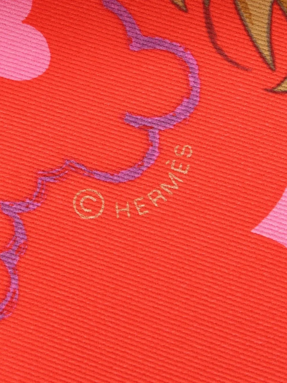 Hermès Pre-Owned mascada Tea Time Medaillons 2010 | Image 2