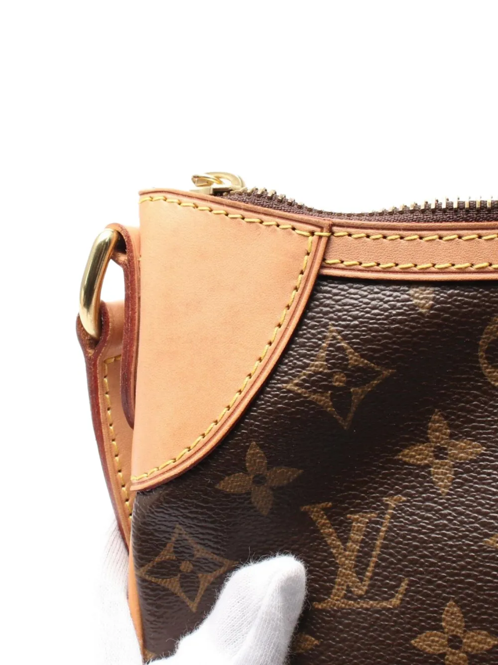 Pre-owned Louis Vuitton 2013 Odeon Pm Shoulder Bag In Brown