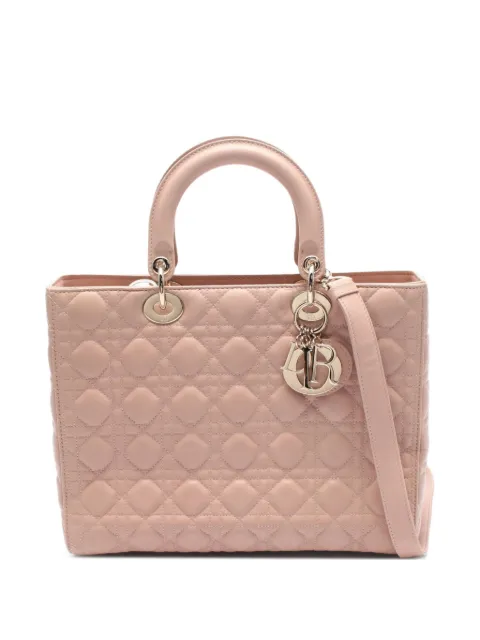 Christian Dior Pre-Owned bolsa de mano Lady Dior grande 2010