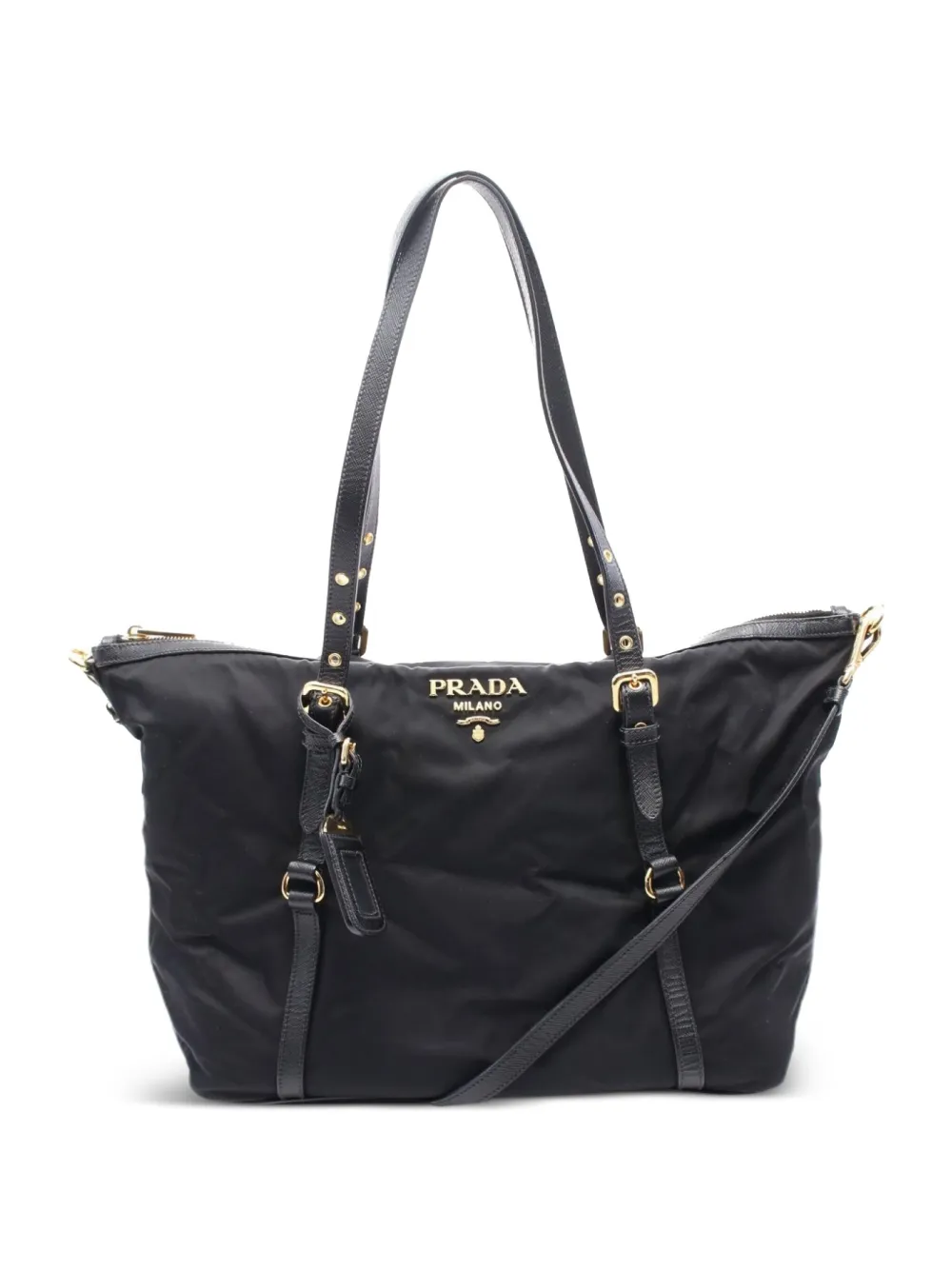 Prada Pre-Owned 2000s テスート ショルダーバッグ - ブラック Prada Pre-Owned 2000s テスート ショルダーバッグ - ブラック