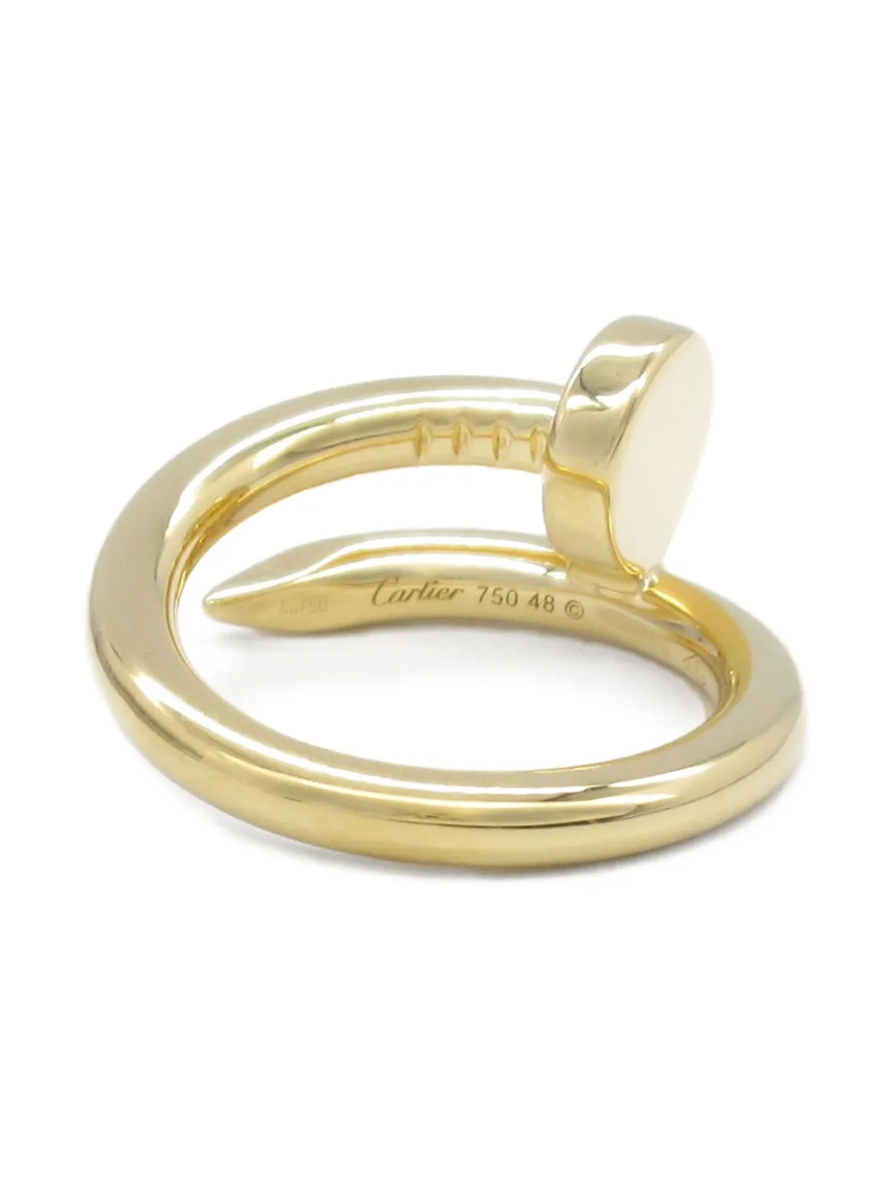 Pre-owned Cartier 2010s  18kt Yellow Gold Juste Un Clou Ring In 金色