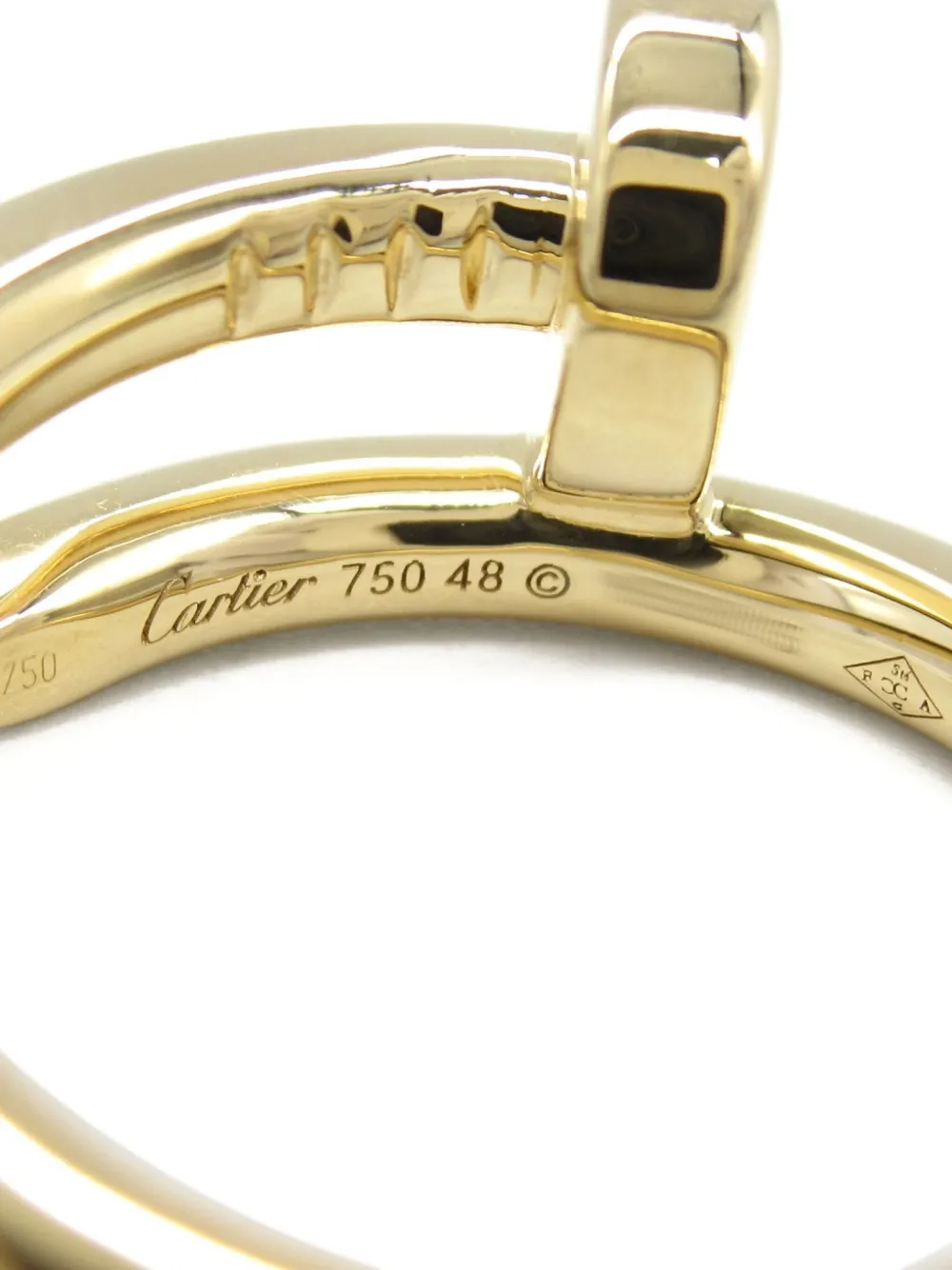 Pre-owned Cartier 2010s  18kt Yellow Gold Juste Un Clou Ring In 金色