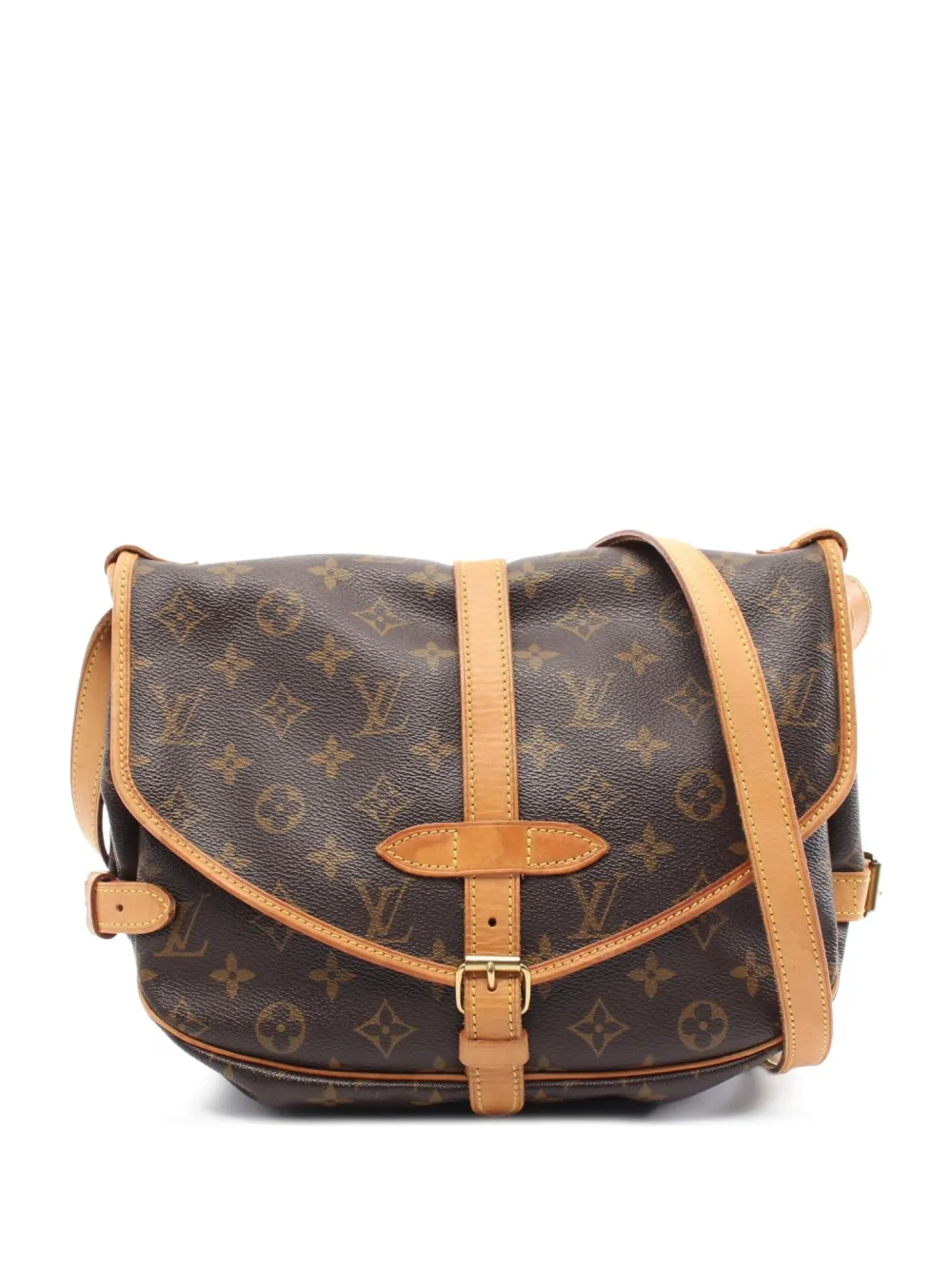 Louis Vuitton Pre-Owned 2003 ソミュール 30 ショルダーバッグ - ブラウン Louis Vuitton Pre-Owned 2003 ソミュール 30 ショルダーバッグ - ブラウン
