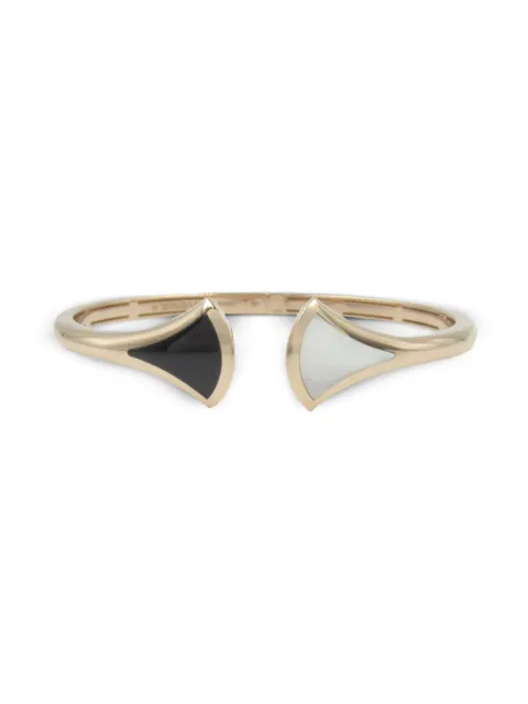 Bvlgari Pre-Owned 2010s 18kt rose gold Diva Dream onyx and mother-of-pearl bracelet