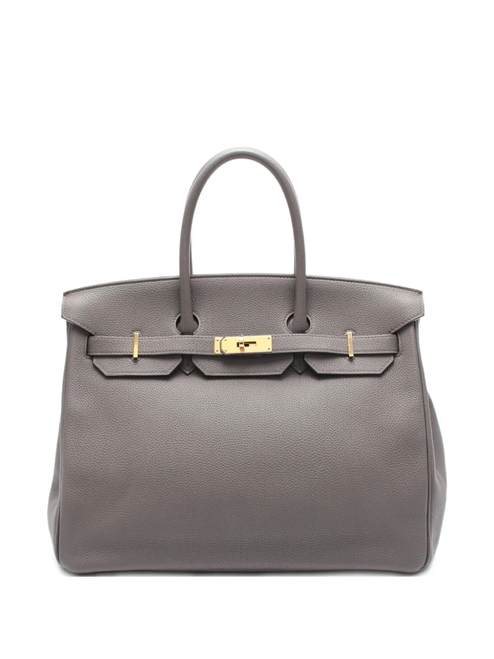 Hermès Pre-Owned 2017 バーキン 35 ハンドバッグ - グレー Hermès Pre-Owned 2017 バーキン 35 ハンドバッグ - グレー