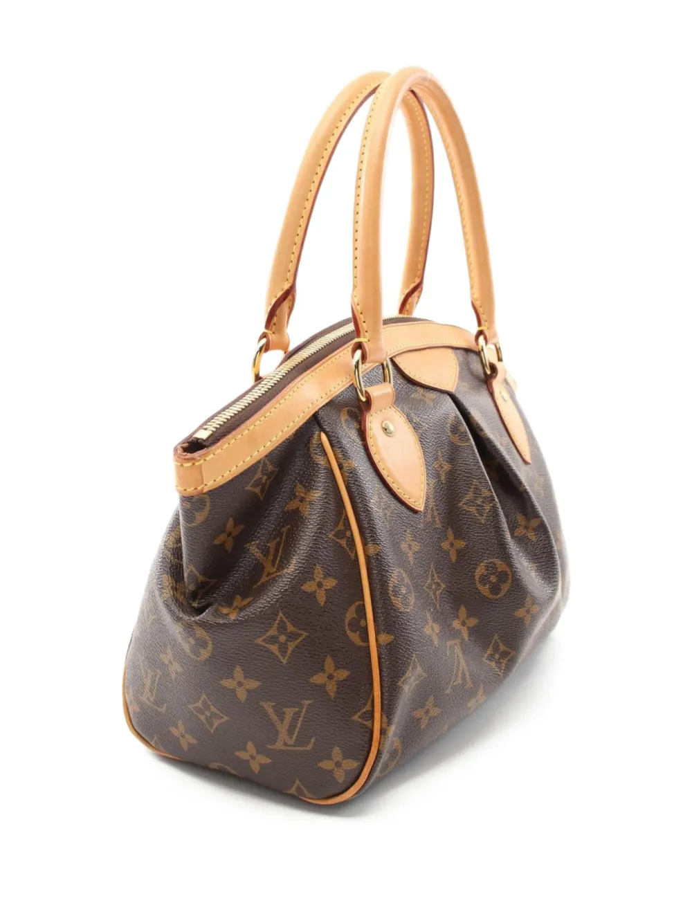 Pre-owned Louis Vuitton 2009 Tivoli Pm Handbag In Brown