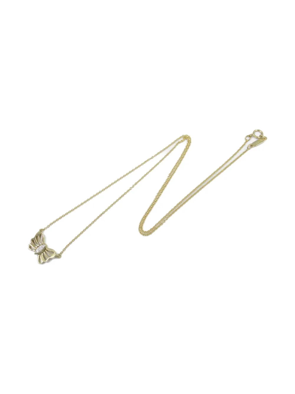 Tiffany & Co. Pre-Owned 2010s 18K yellow gold Butterfly diamond necklace | Image 2