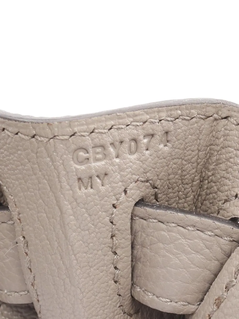 Pre-owned Hermes 2018 Kelly 28 Handbag In Grey