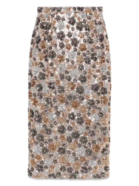 Nº21 sequin-embellished midi skirt 
