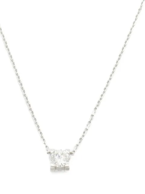 Cartier collier C en or blanc 18ct pavé de diamants (années 2010)
