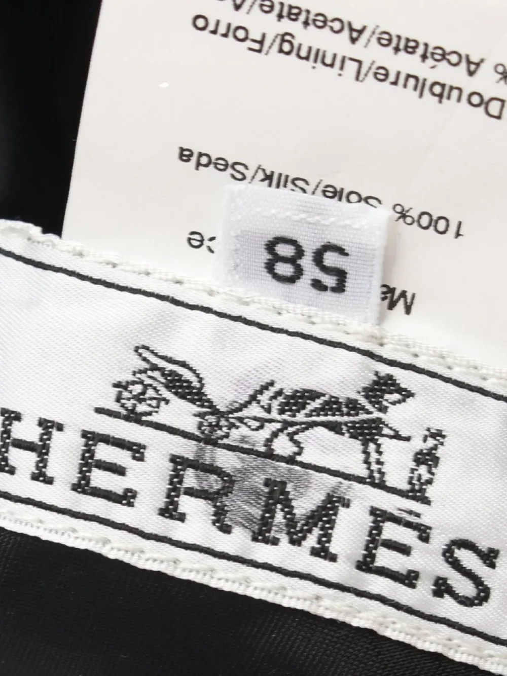 Pre-owned Hermes 2000s Patterned Bucket Hat In Black