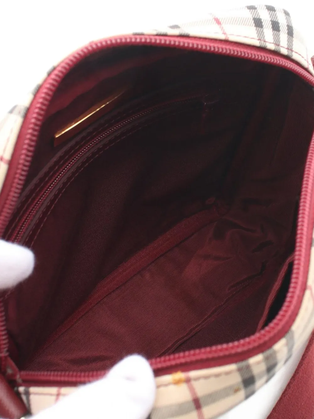 Pre-owned Burberry 2000 Nova-check Shoulder Bag In Neutrals
