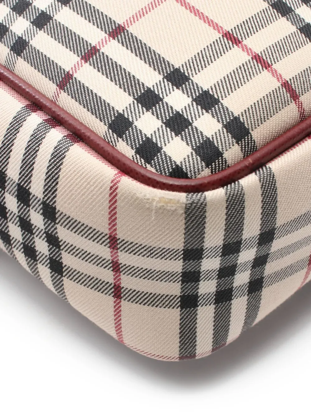 Pre-owned Burberry 2000 Nova-check Shoulder Bag In Neutrals