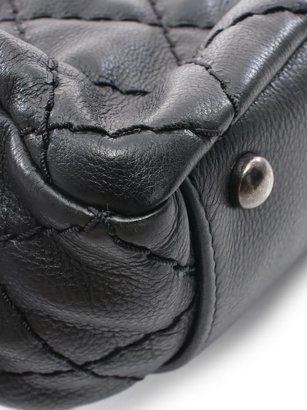 Pre-owned Chanel 2012-2013 Chain Tote Bag In Black