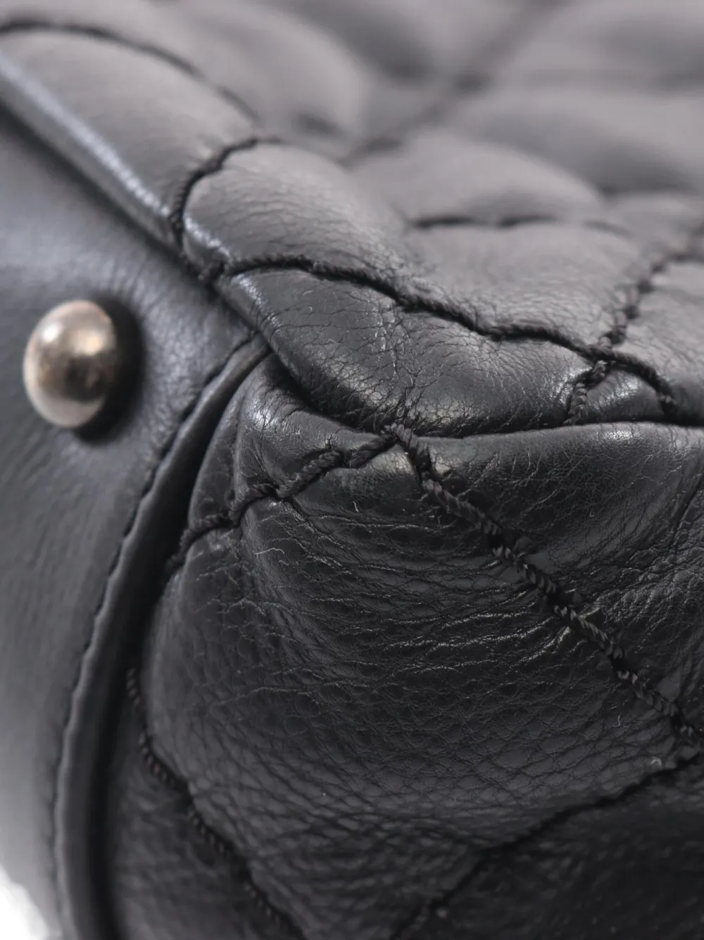 Pre-owned Chanel 2012-2013 Chain Tote Bag In Black