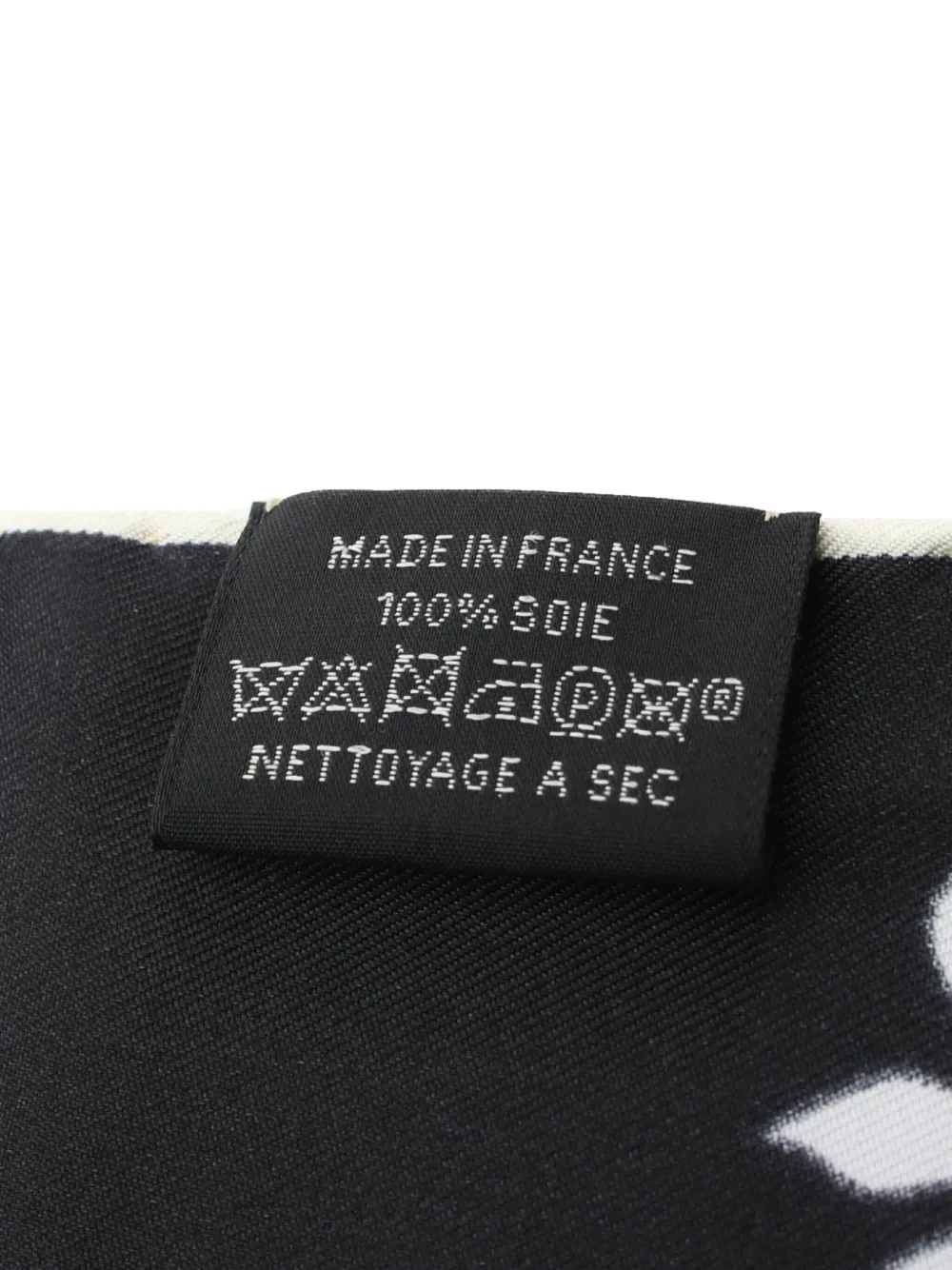 Pre-owned Hermes 2010s Maxi Twilly Les Leopards Scarf In Black