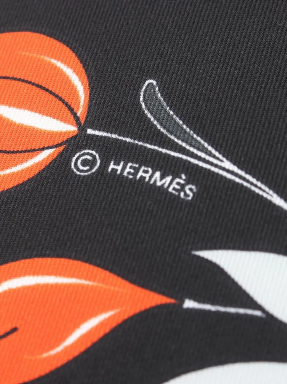Hermès Pre-Owned mascada Twilly Les Leopards 2010 | Image 2
