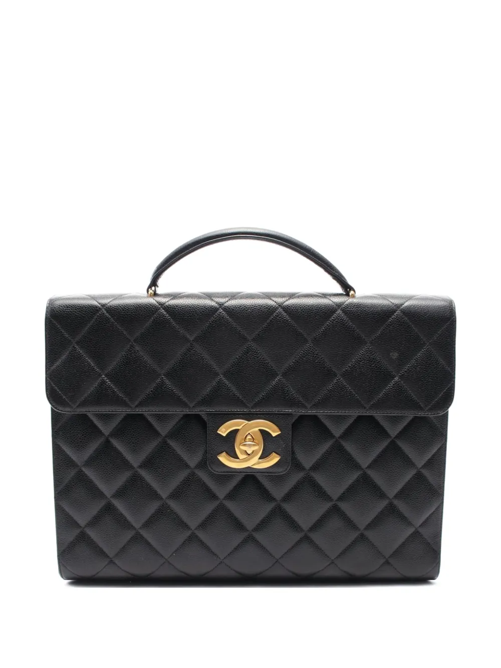 CHANEL Pre-Owned 1996-1997 ビジネスバッグ - ブラック CHANEL Pre-Owned 1996-1997 ビジネスバッグ - ブラック