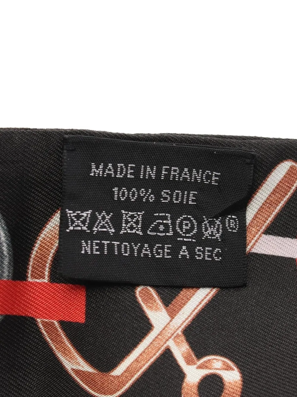 Pre-owned Hermes 2010s Twilly Camalis Scarf In Black