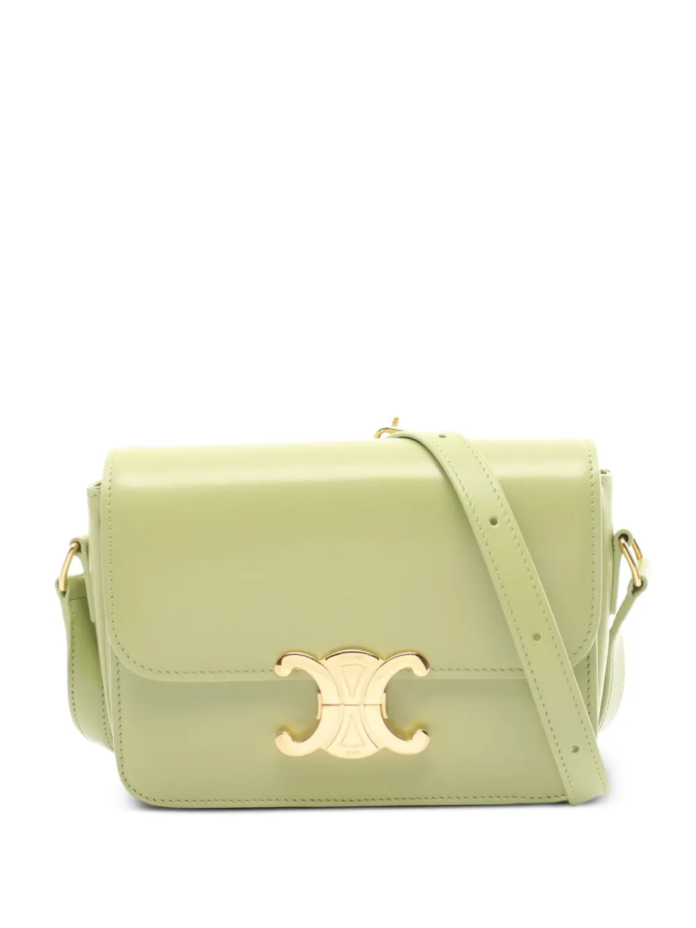 Céline Pre-Owned 2010s トリオンフ ショルダーバッグ - グリーン Céline Pre-Owned 2010s トリオンフ ショルダーバッグ - グリーン